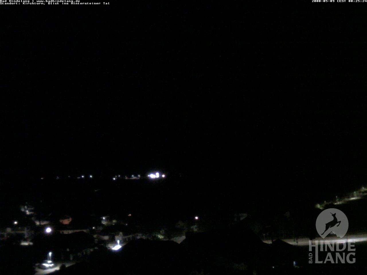 Archiv Foto Webcam Kirchturmblick Richtung Hintersteiner Tal