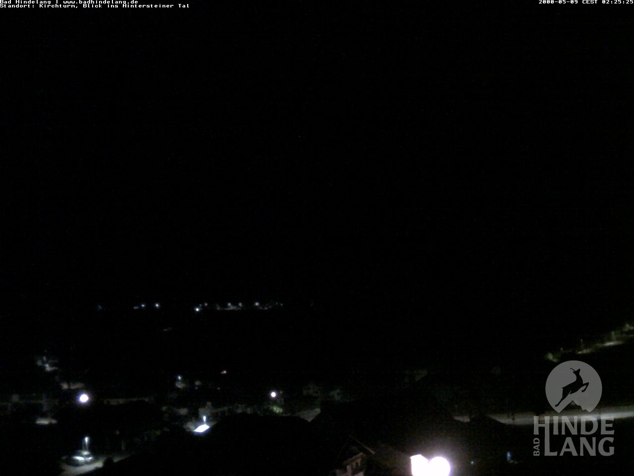 Archiv Foto Webcam Kirchturmblick Richtung Hintersteiner Tal