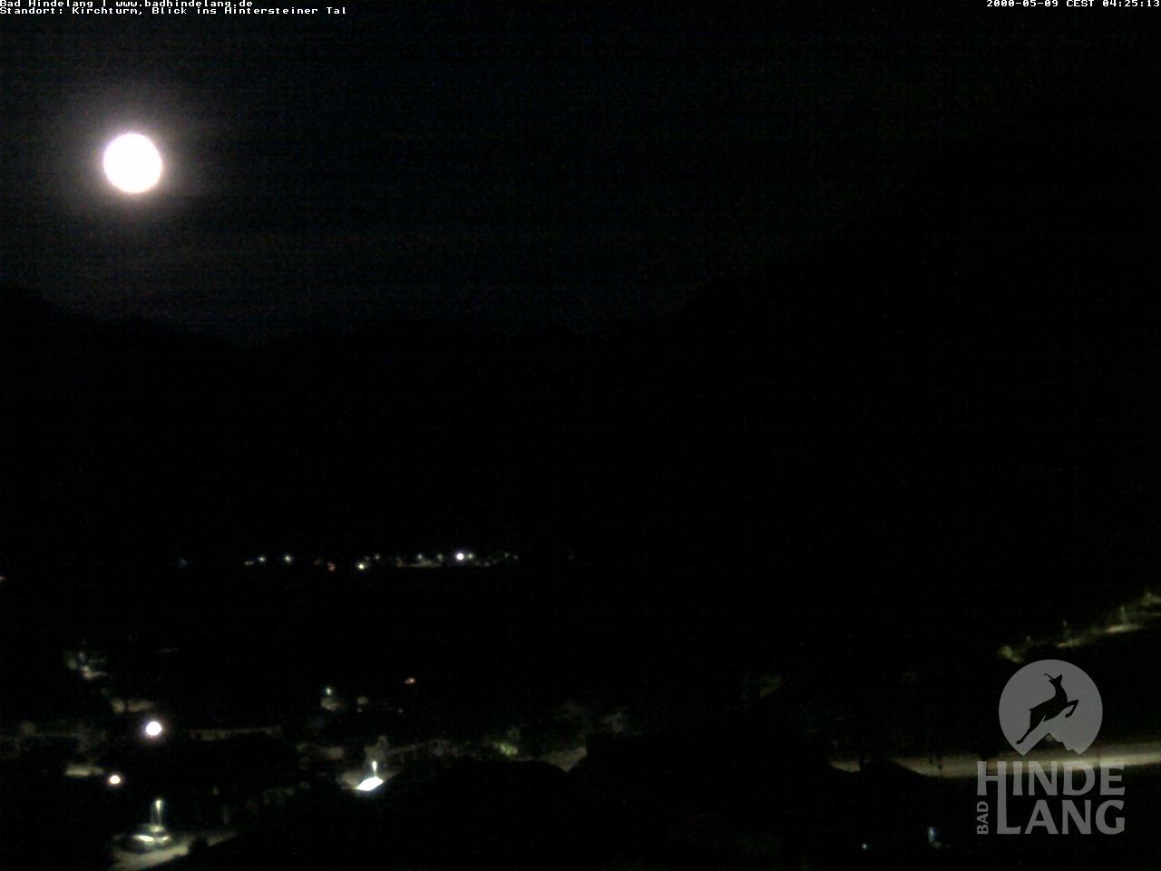 Archiv Foto Webcam Kirchturmblick Richtung Hintersteiner Tal