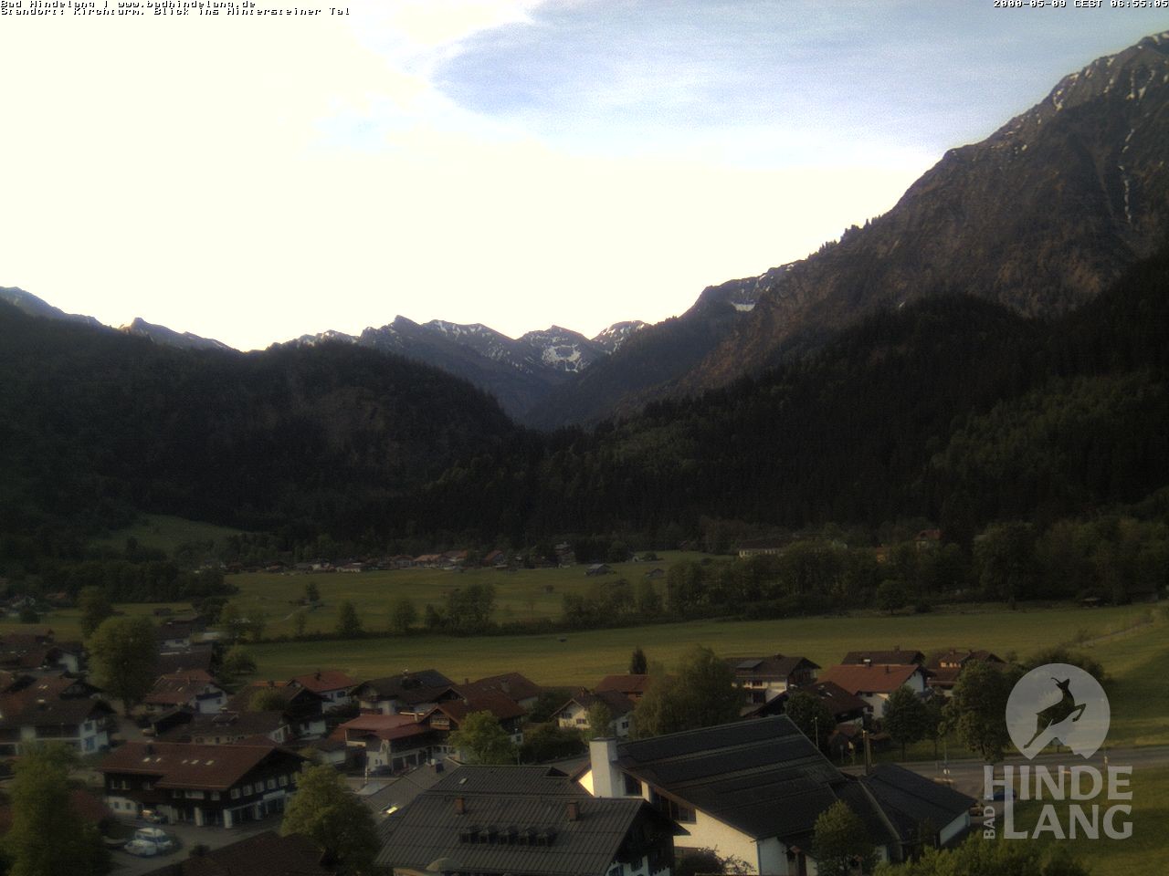 Archiv Foto Webcam Kirchturmblick Richtung Hintersteiner Tal