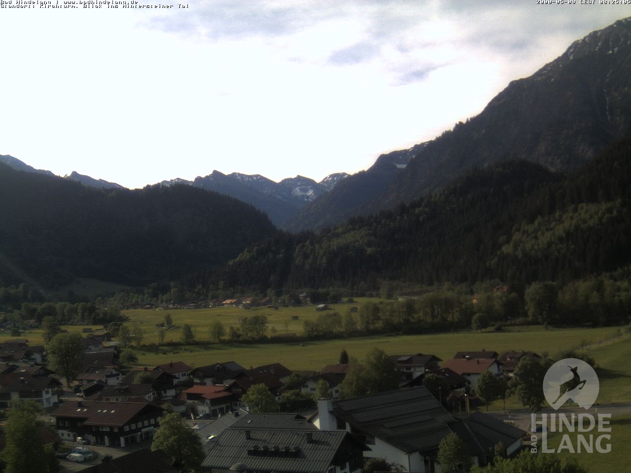 Archiv Foto Webcam Kirchturmblick Richtung Hintersteiner Tal