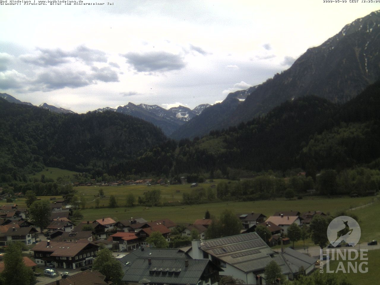 Archiv Foto Webcam Kirchturmblick Richtung Hintersteiner Tal