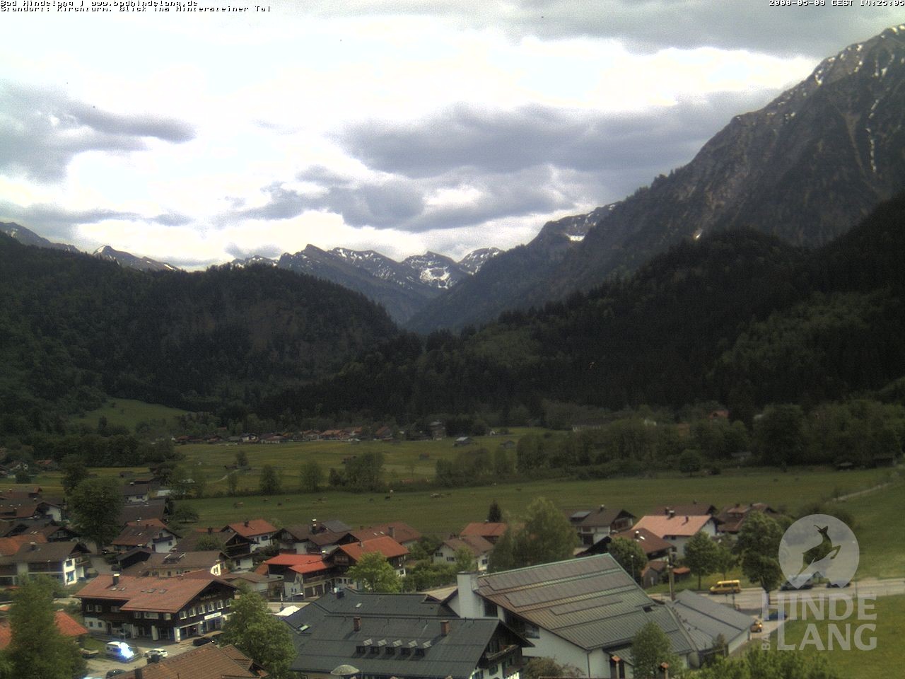 Archiv Foto Webcam Kirchturmblick Richtung Hintersteiner Tal