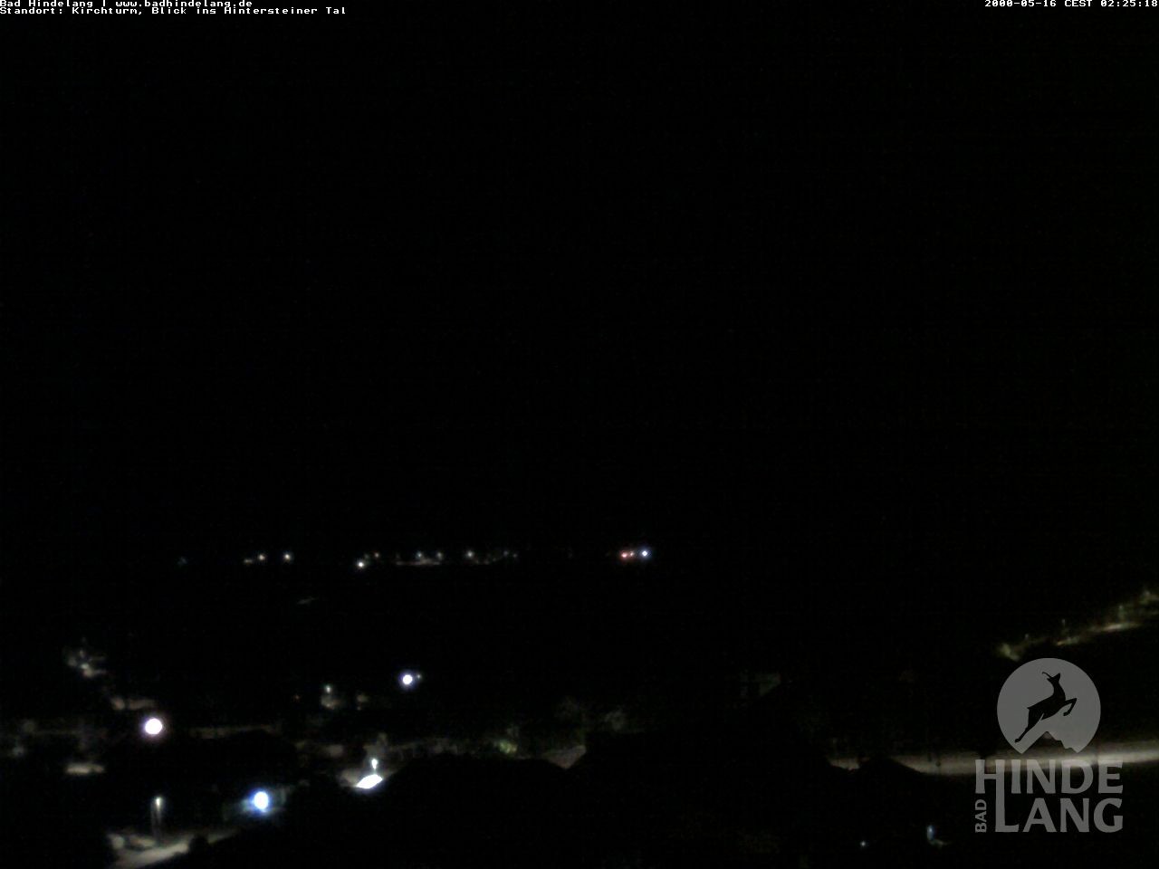 Archiv Foto Webcam Kirchturmblick Richtung Hintersteiner Tal