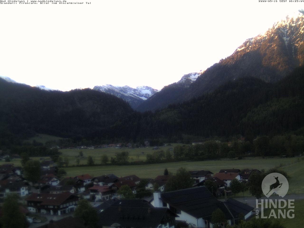 Archiv Foto Webcam Kirchturmblick Richtung Hintersteiner Tal