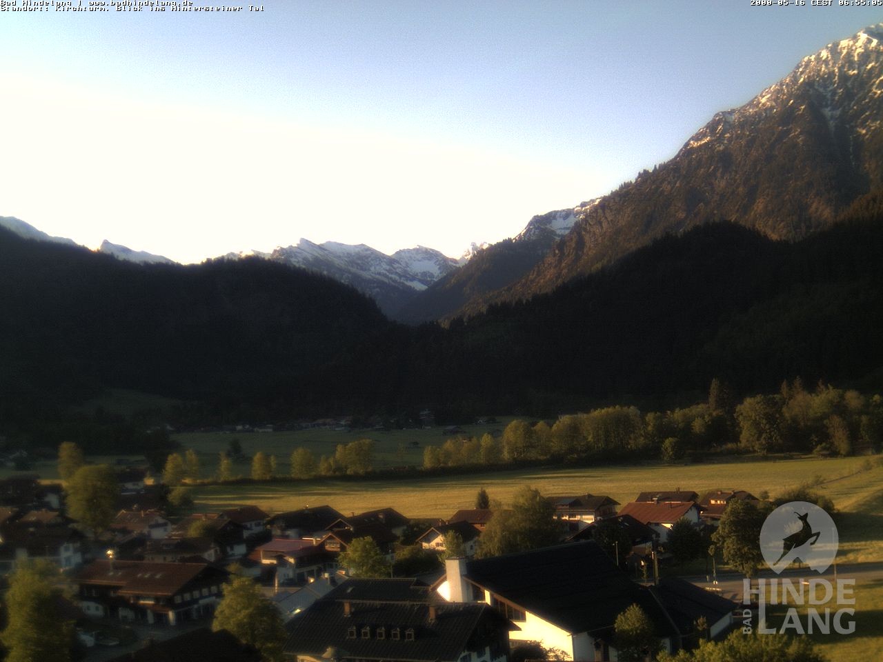 Archiv Foto Webcam Kirchturmblick Richtung Hintersteiner Tal