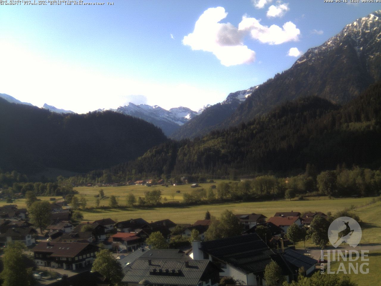Archiv Foto Webcam Kirchturmblick Richtung Hintersteiner Tal