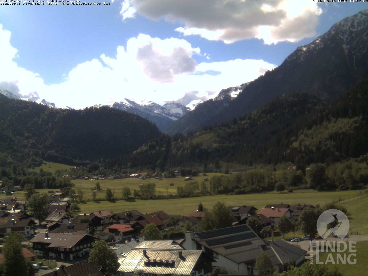 Archiv Foto Webcam Kirchturmblick Richtung Hintersteiner Tal