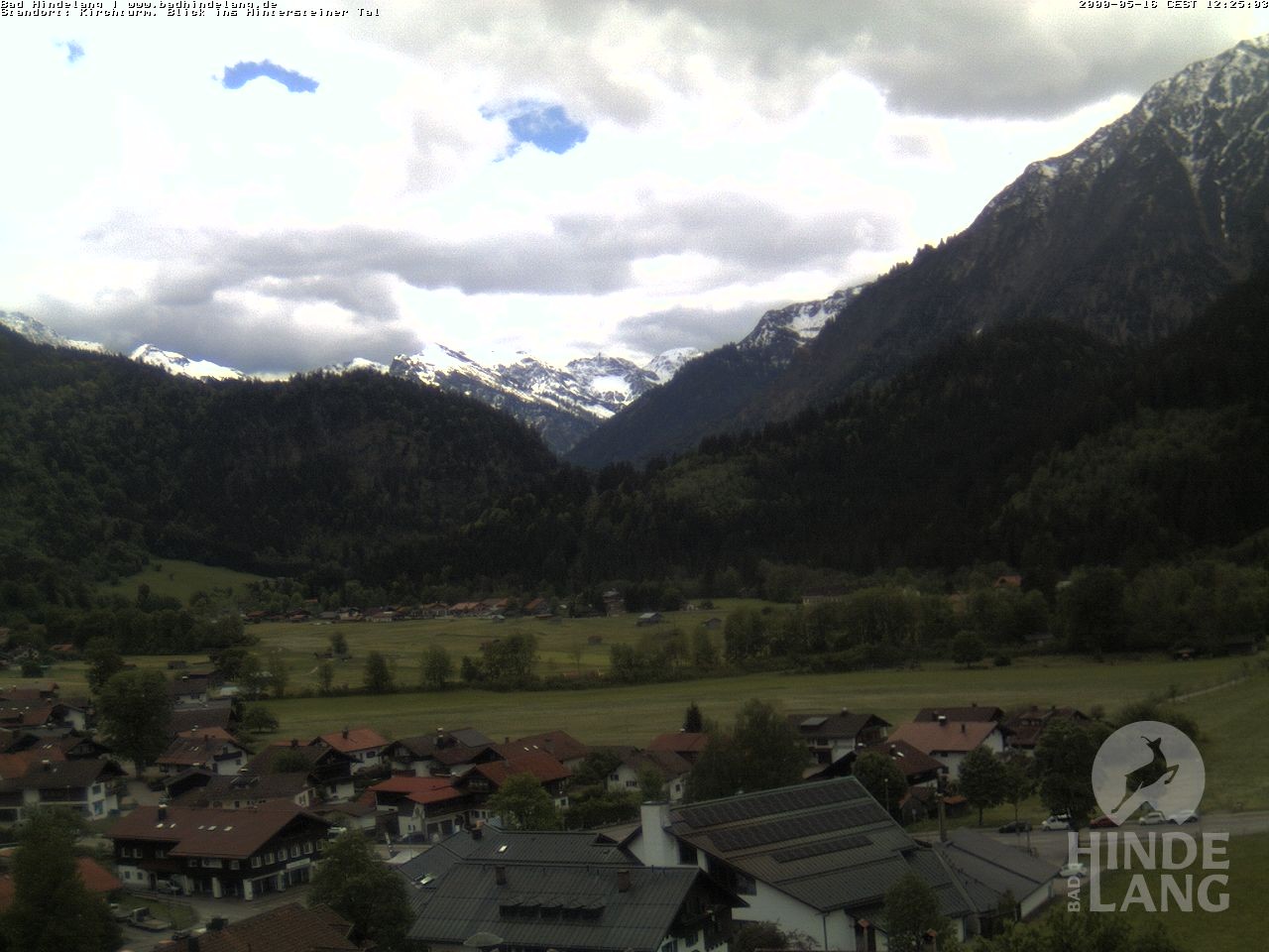 Archiv Foto Webcam Kirchturmblick Richtung Hintersteiner Tal