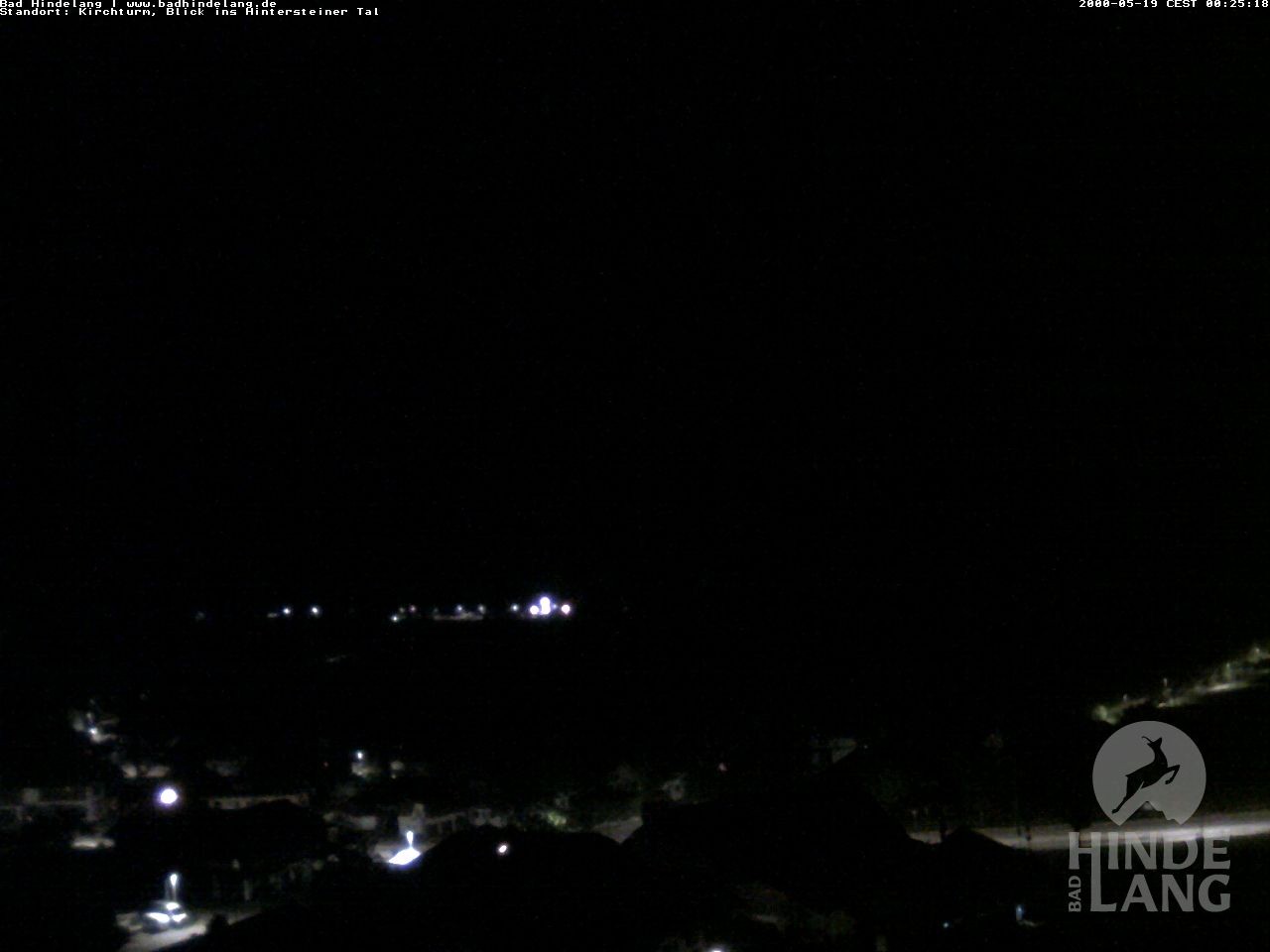 Archiv Foto Webcam Kirchturmblick Richtung Hintersteiner Tal