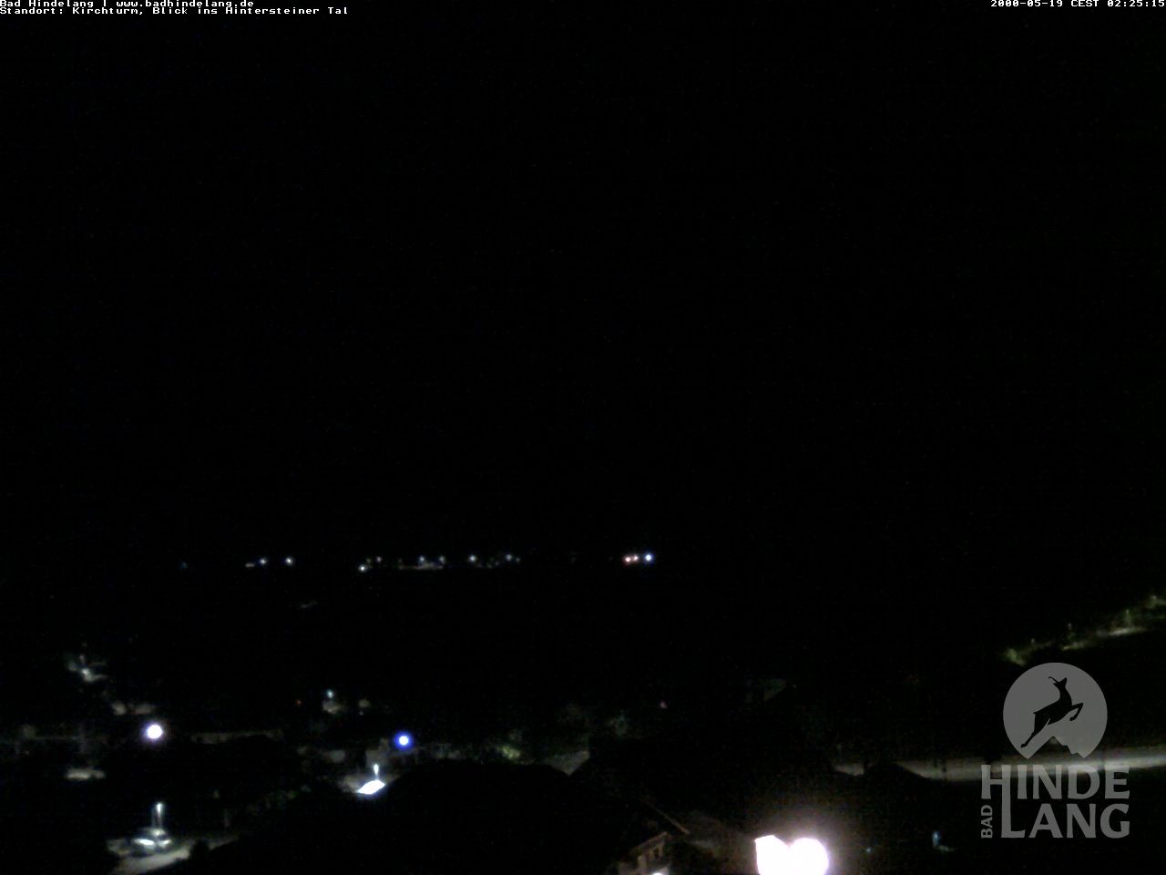Archiv Foto Webcam Kirchturmblick Richtung Hintersteiner Tal