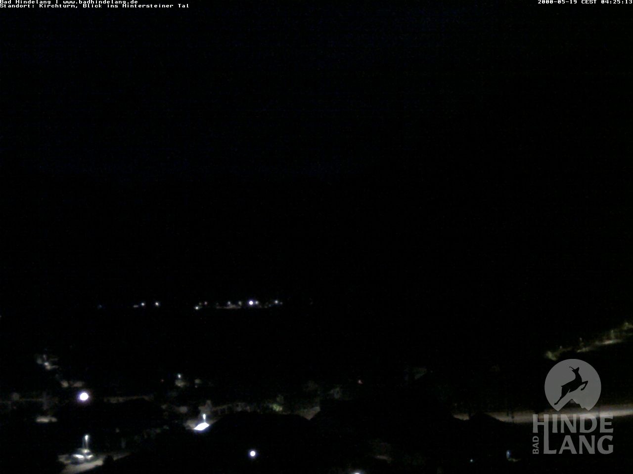 Archiv Foto Webcam Kirchturmblick Richtung Hintersteiner Tal