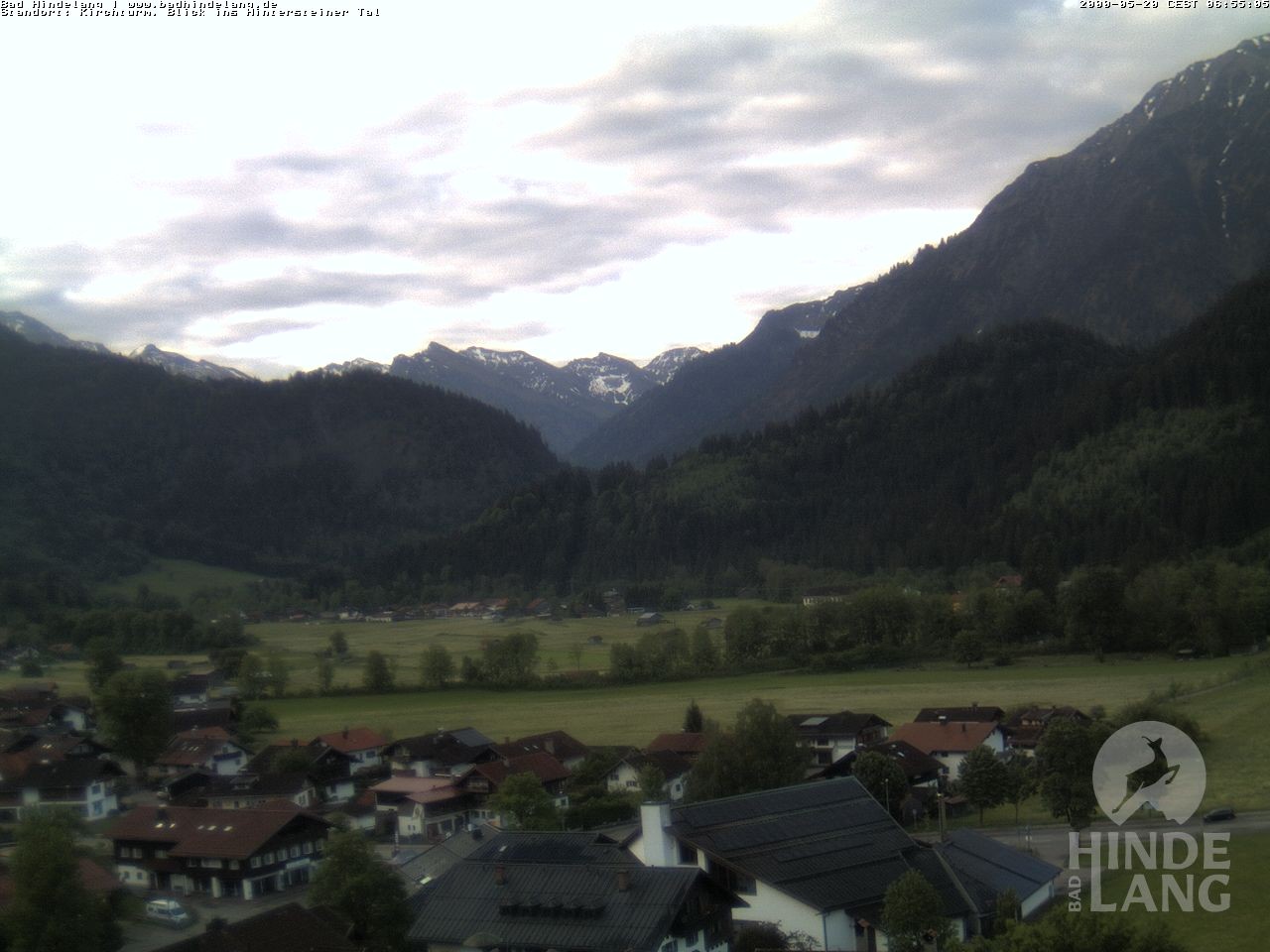 Archived image Webcam View of the church Bad Hindelang