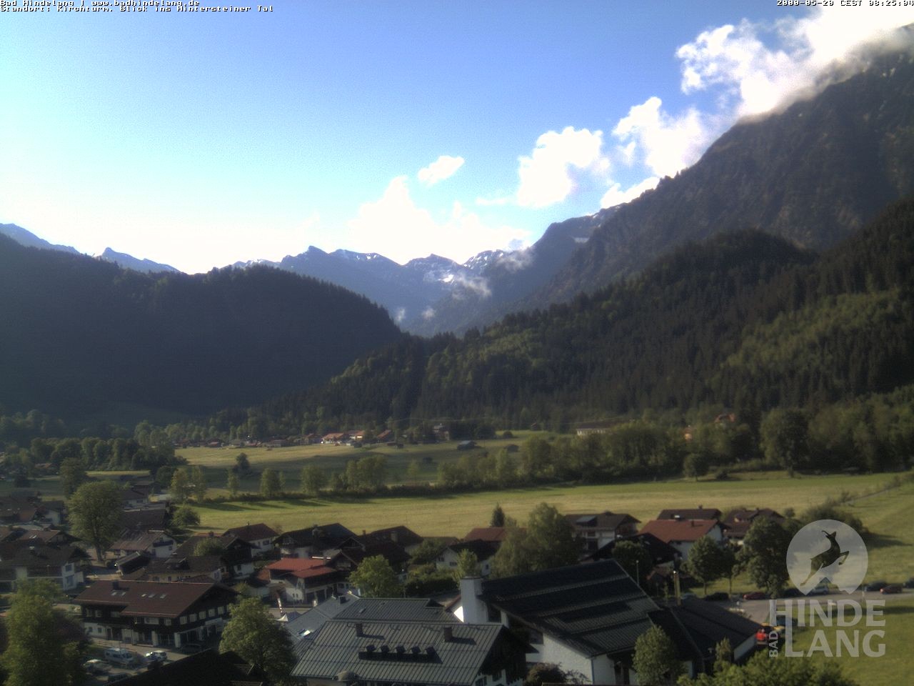 Archived image Webcam View of the church Bad Hindelang