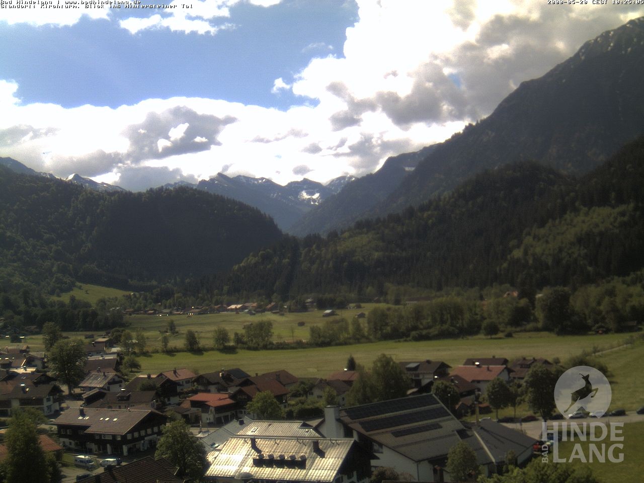 Archived image Webcam View of the church Bad Hindelang