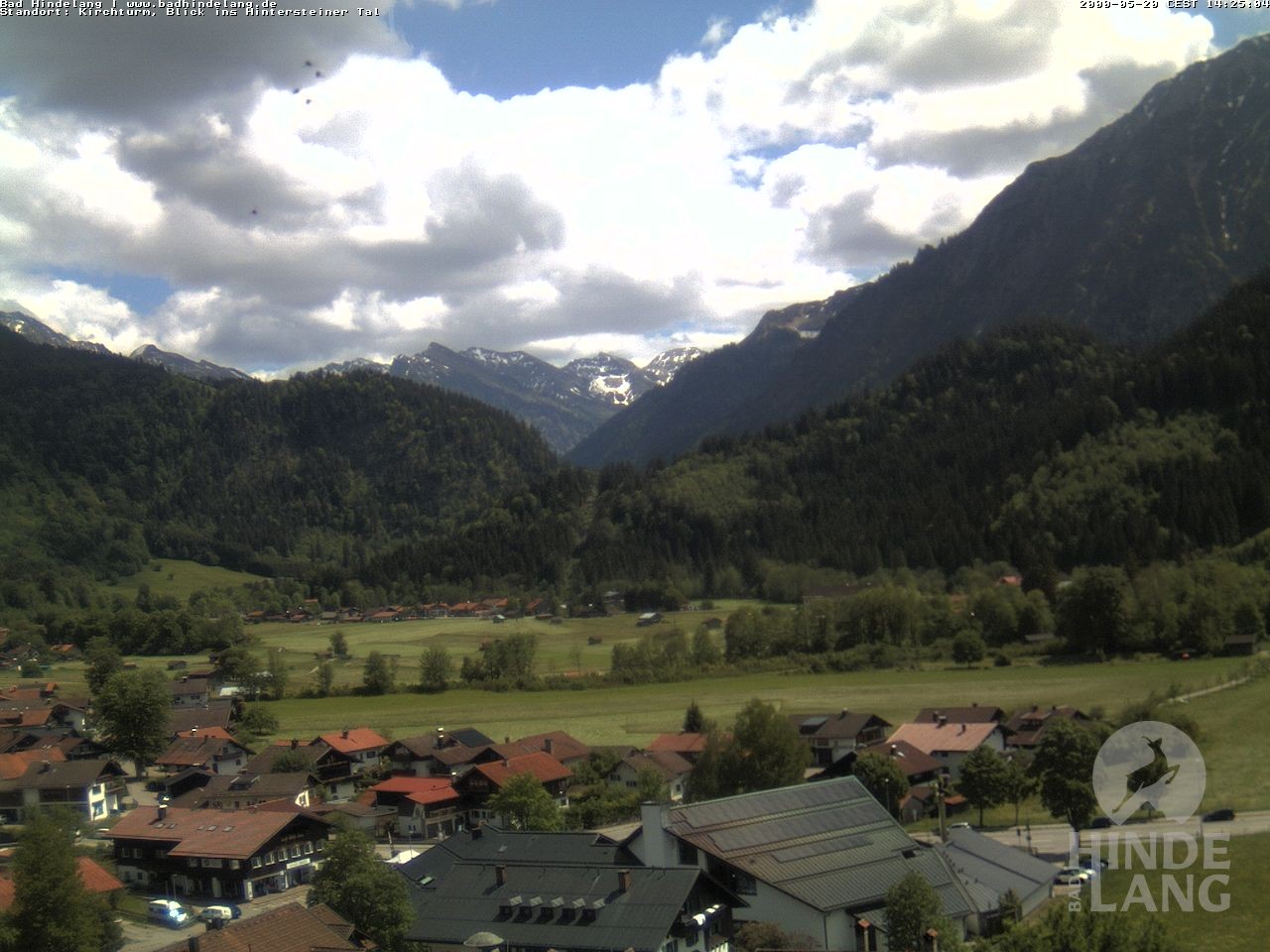 Archived image Webcam View of the church Bad Hindelang