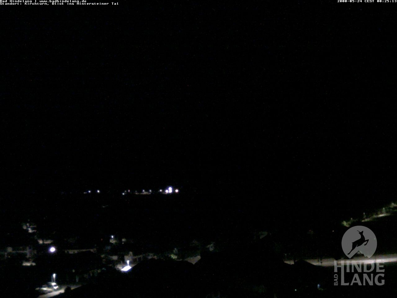 Archiv Foto Webcam Kirchturmblick Richtung Hintersteiner Tal