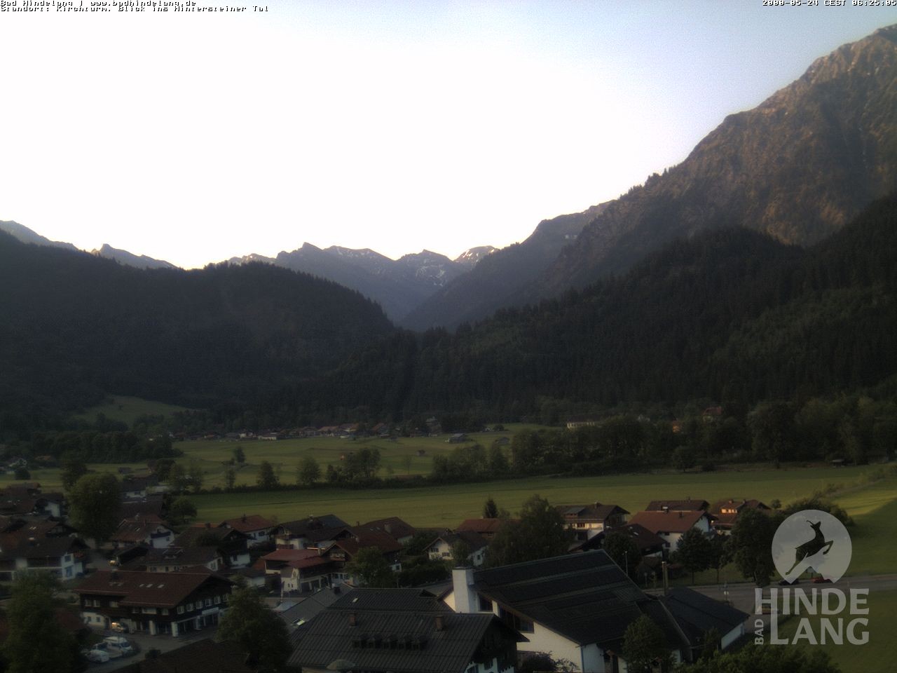 Archiv Foto Webcam Kirchturmblick Richtung Hintersteiner Tal