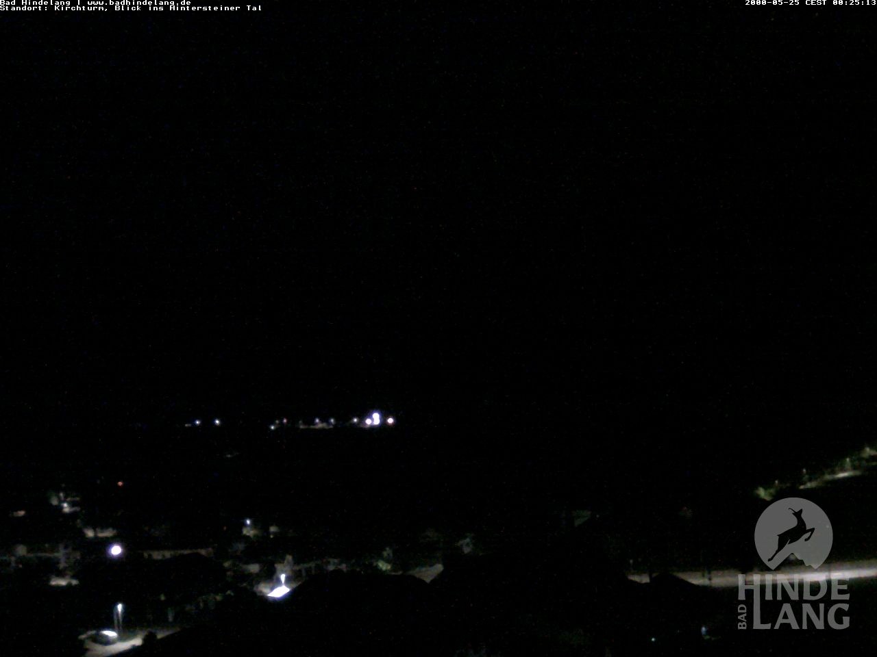 Archiv Foto Webcam Kirchturmblick Richtung Hintersteiner Tal