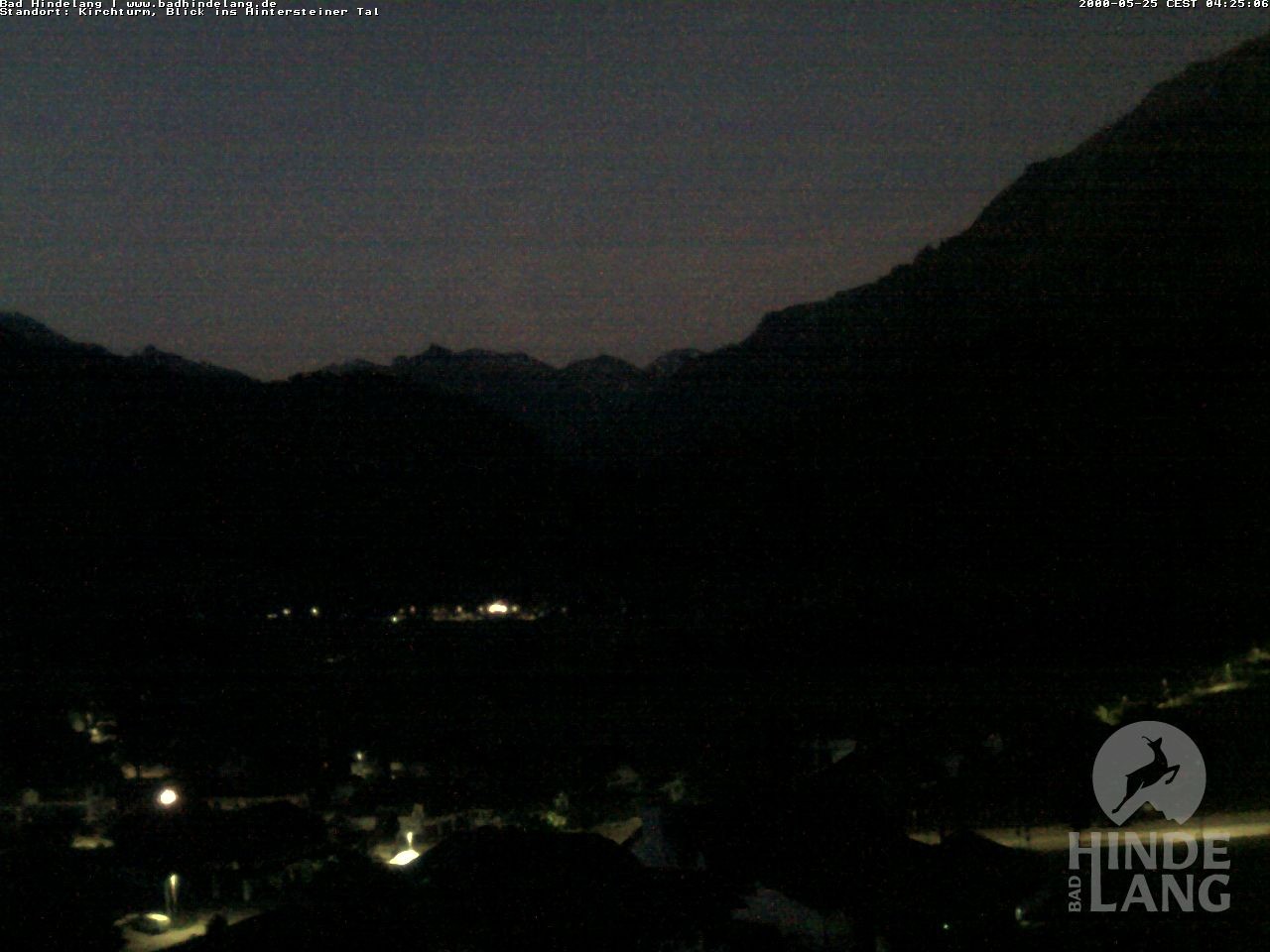 Archiv Foto Webcam Kirchturmblick Richtung Hintersteiner Tal