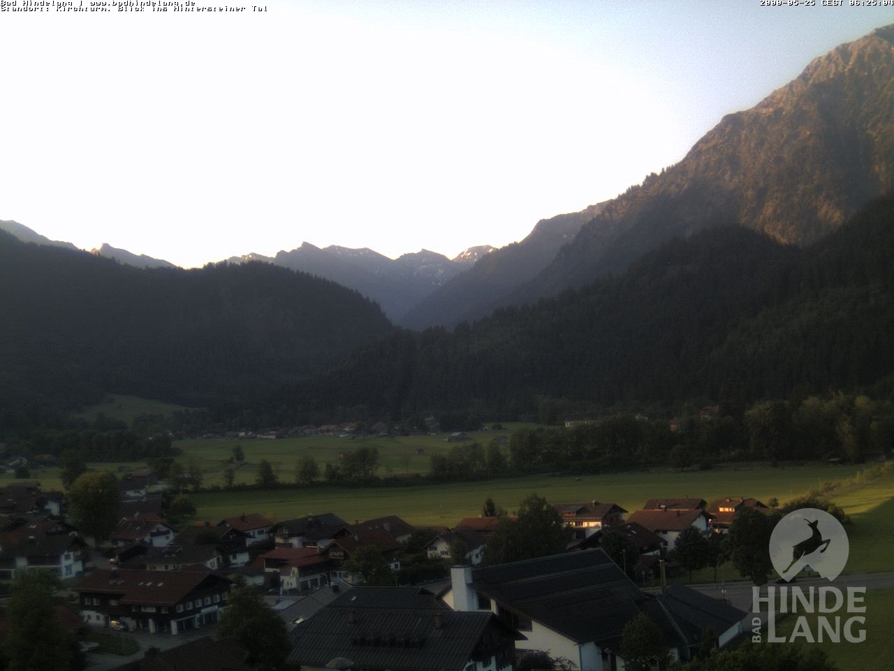 Archiv Foto Webcam Kirchturmblick Richtung Hintersteiner Tal