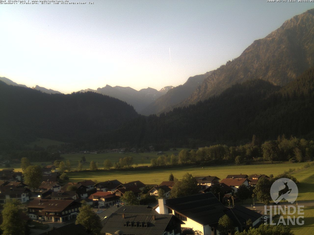 Archiv Foto Webcam Kirchturmblick Richtung Hintersteiner Tal