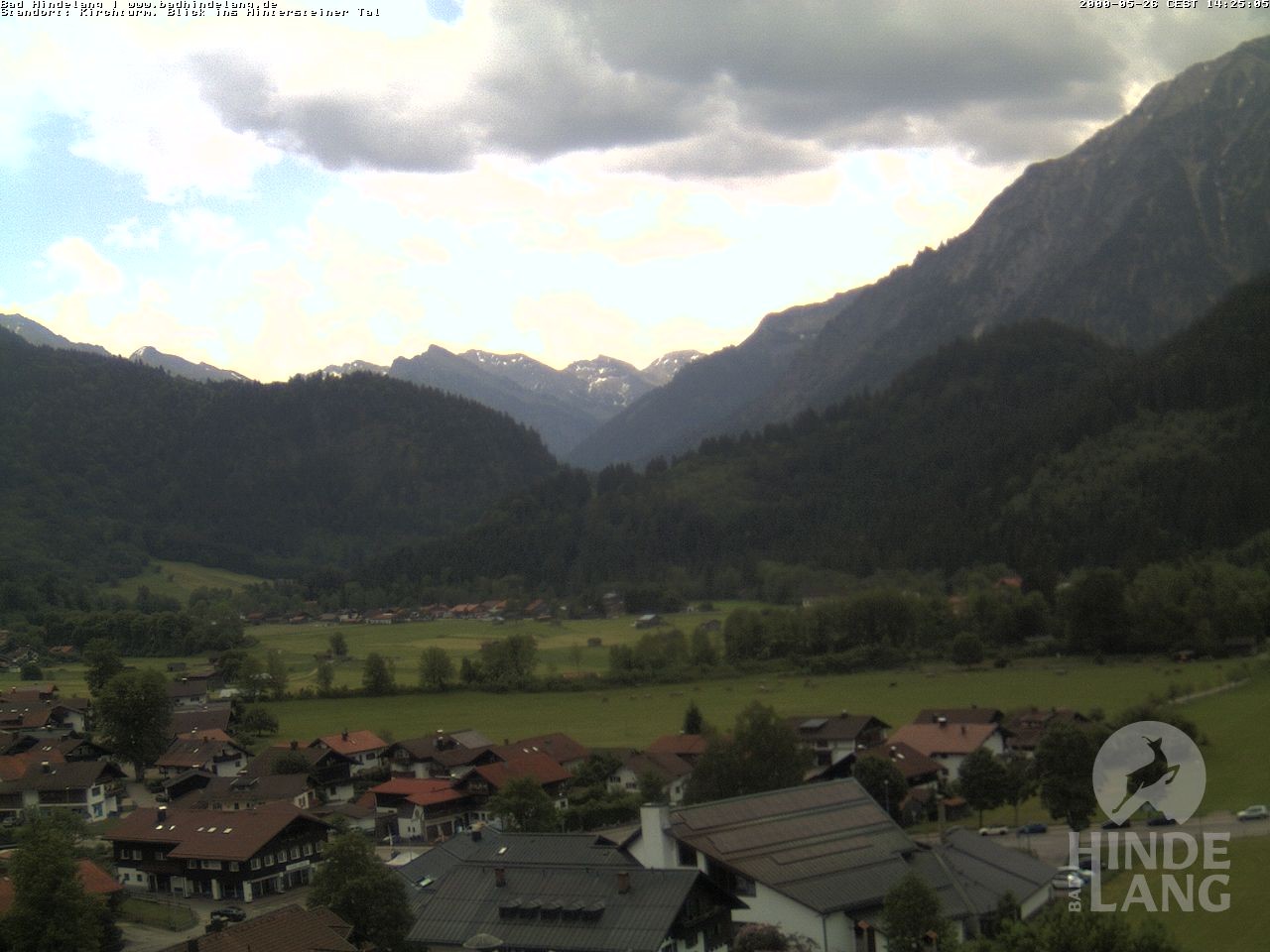 Archiv Foto Webcam Kirchturmblick Richtung Hintersteiner Tal