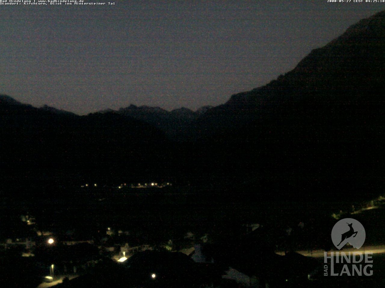 Archived image Webcam View of the church Bad Hindelang