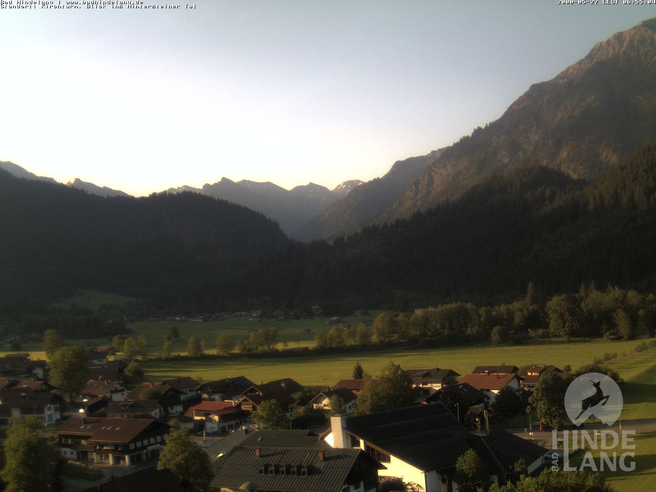 Archived image Webcam View of the church Bad Hindelang