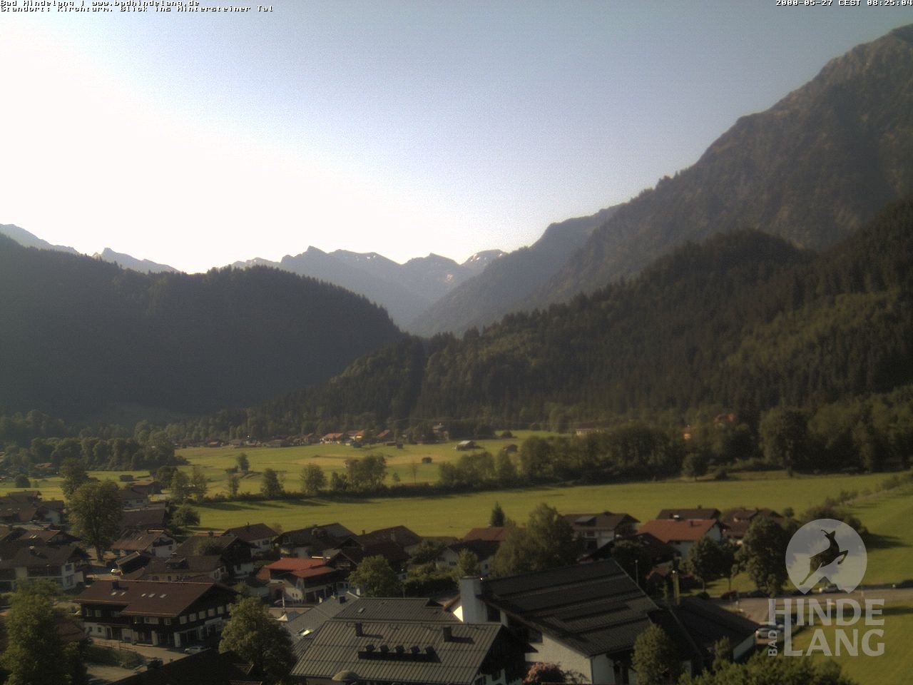 Archived image Webcam View of the church Bad Hindelang