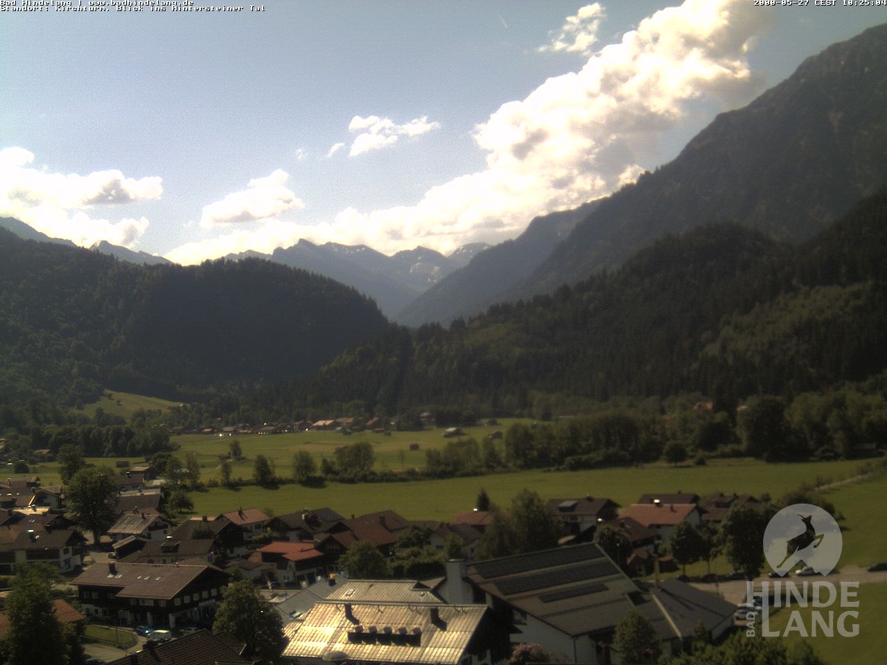 Archiv Foto Webcam Kirchturmblick Richtung Hintersteiner Tal