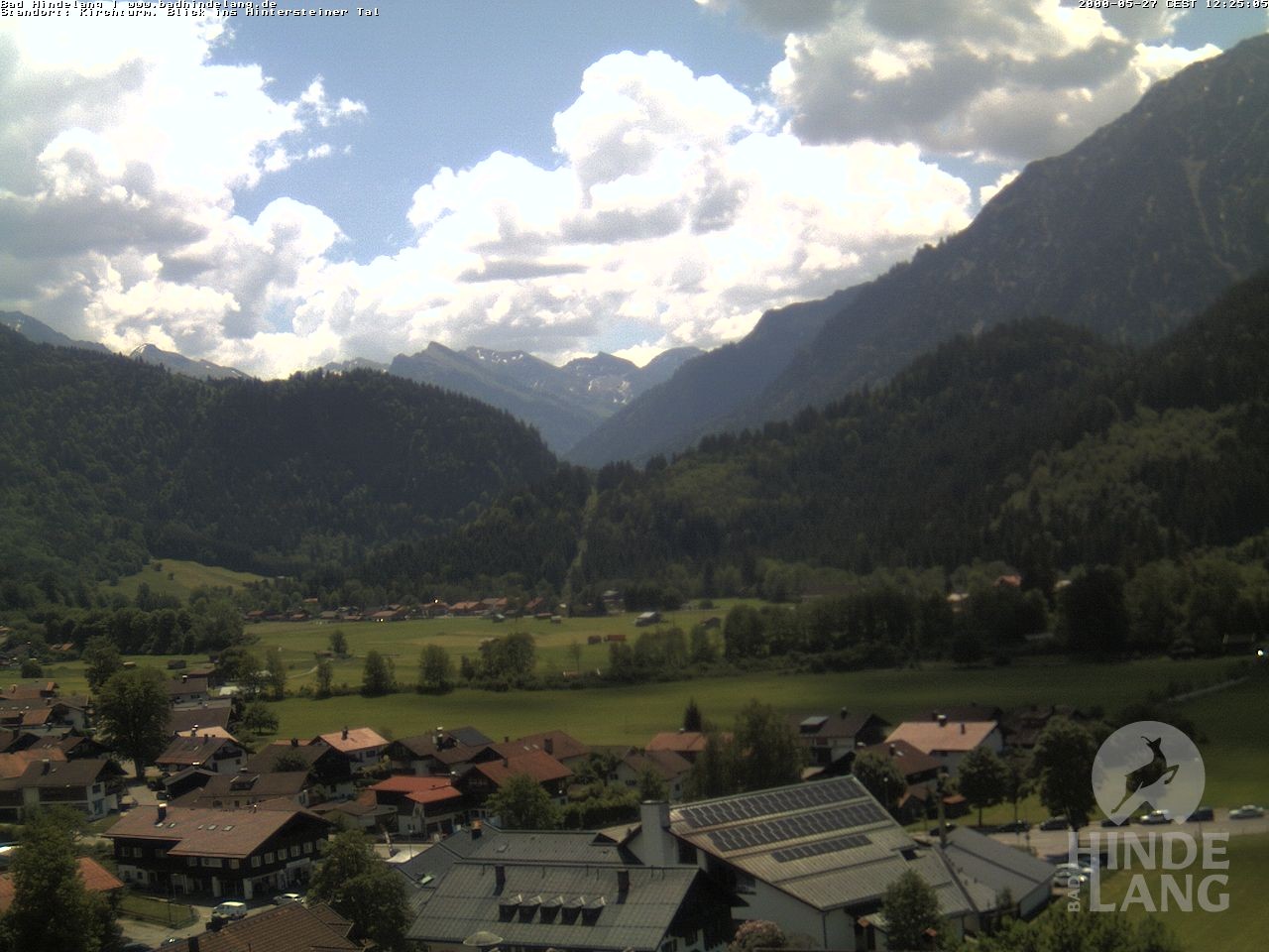 Archiv Foto Webcam Kirchturmblick Richtung Hintersteiner Tal