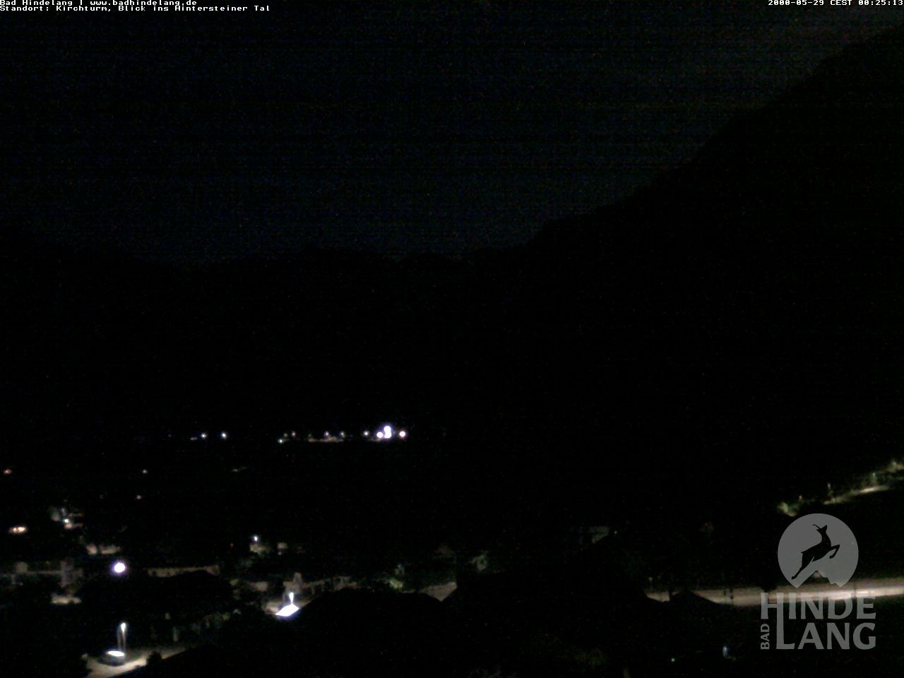 Archiv Foto Webcam Kirchturmblick Richtung Hintersteiner Tal