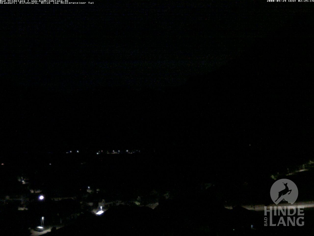 Archiv Foto Webcam Kirchturmblick Richtung Hintersteiner Tal