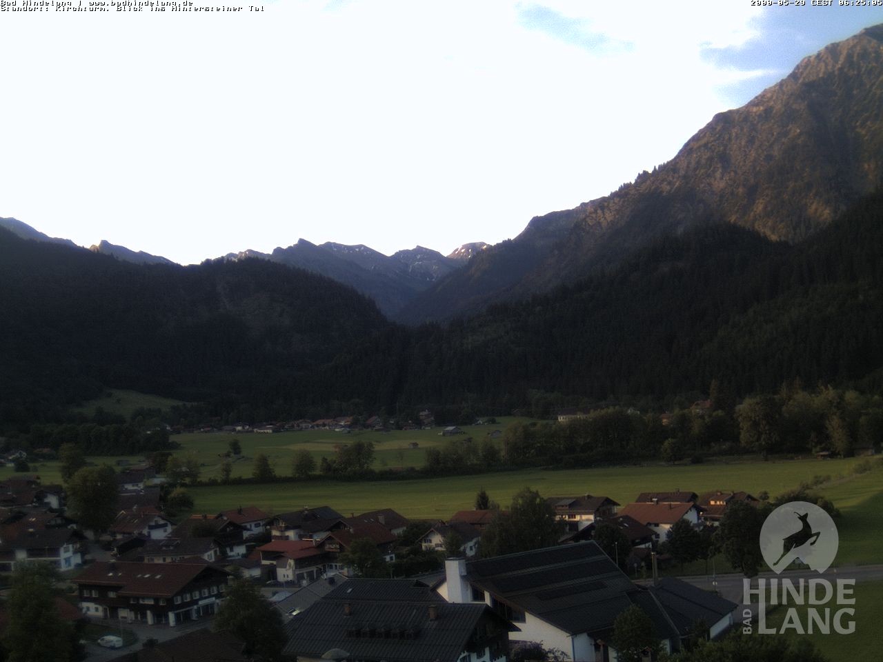 Archiv Foto Webcam Kirchturmblick Richtung Hintersteiner Tal