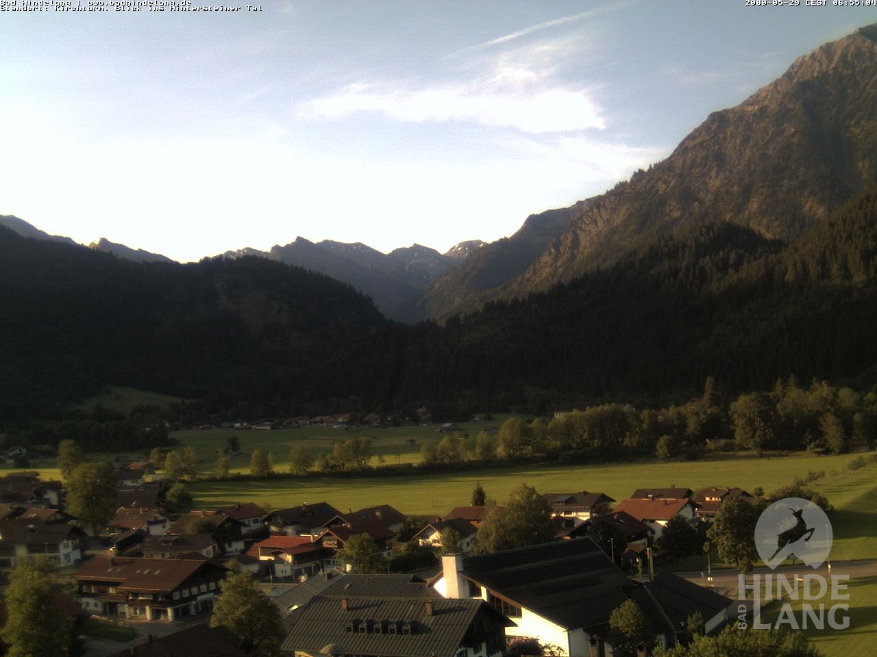 Archiv Foto Webcam Kirchturmblick Richtung Hintersteiner Tal