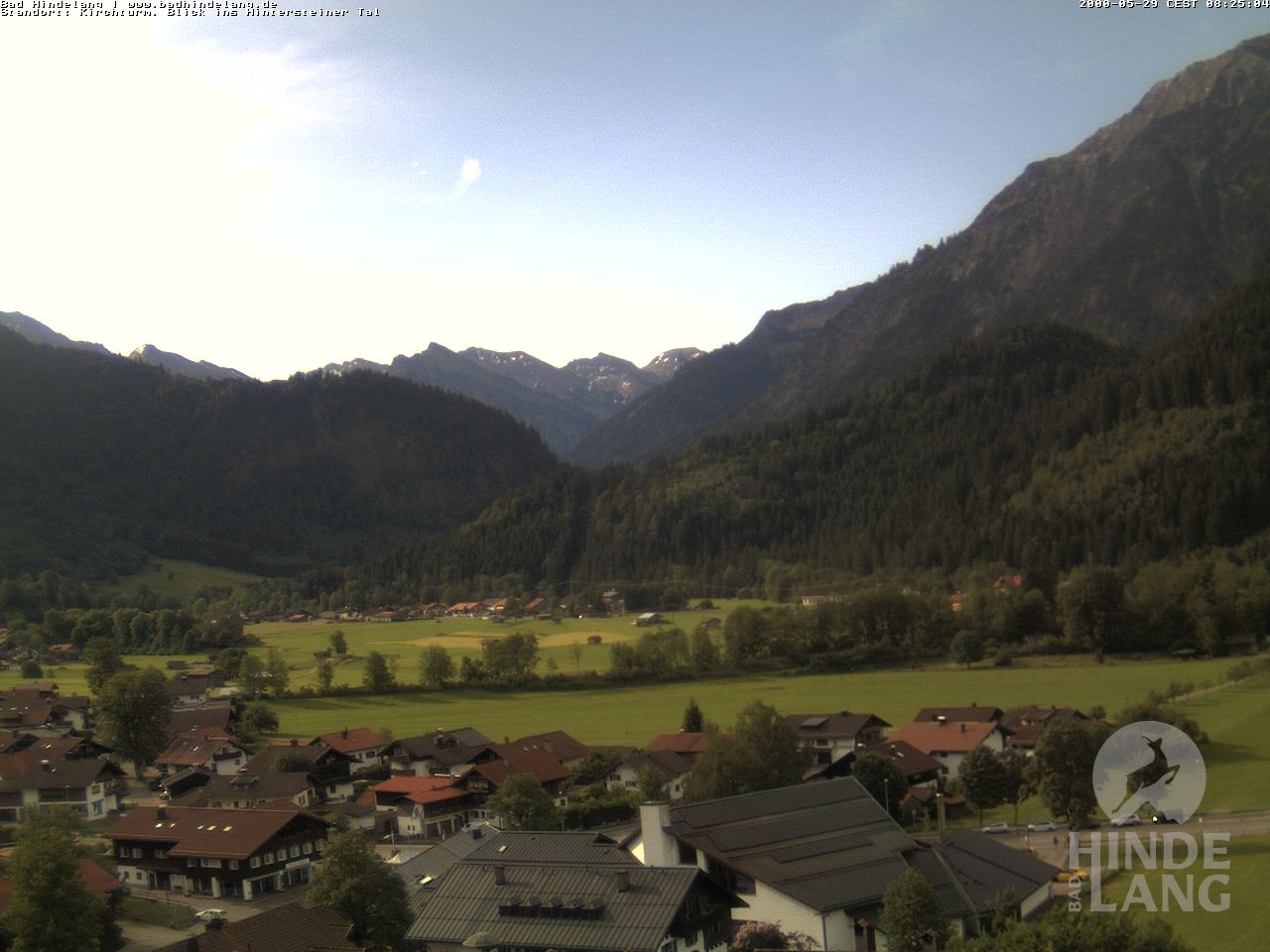 Archiv Foto Webcam Kirchturmblick Richtung Hintersteiner Tal