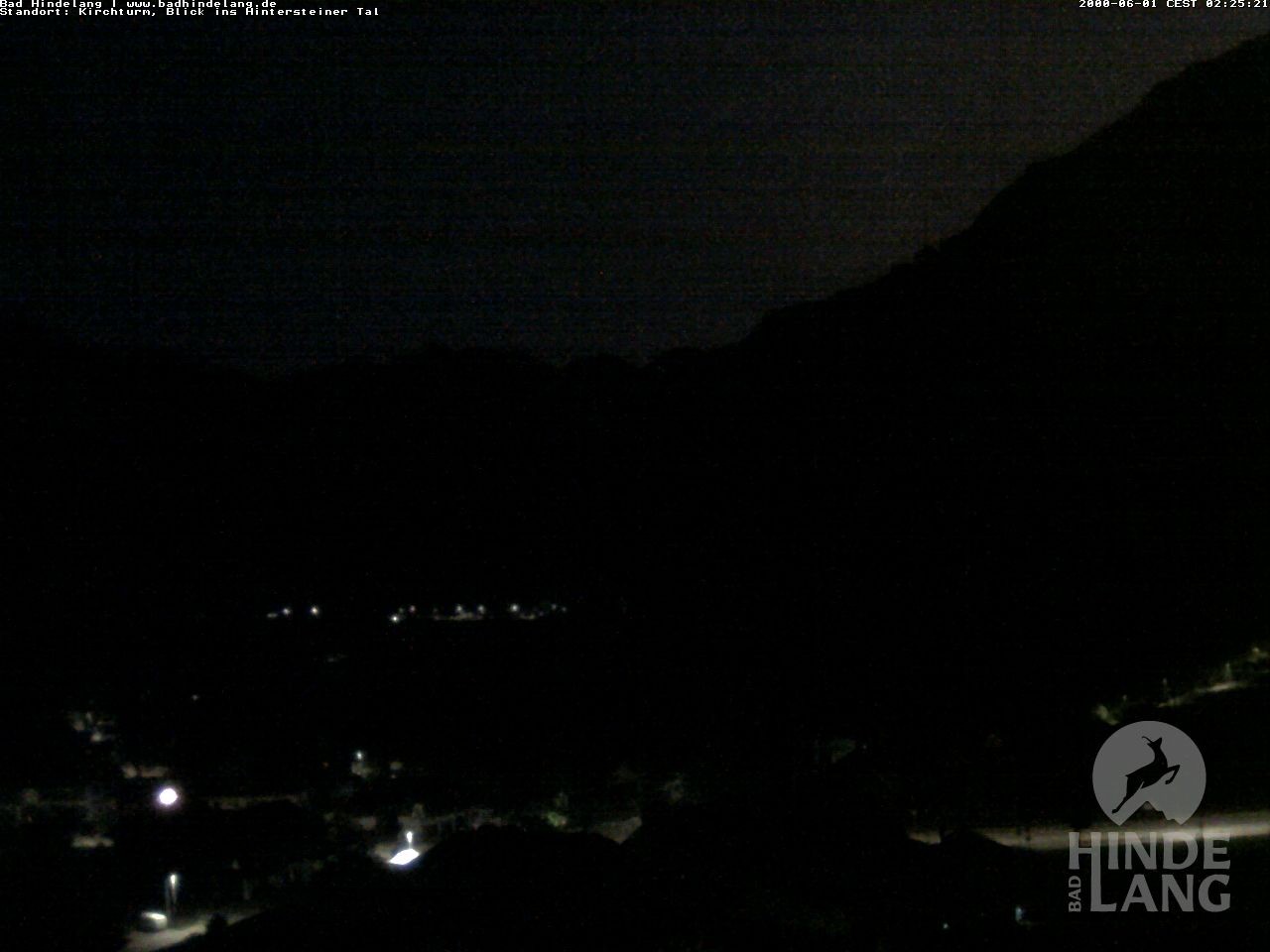 Archiv Foto Webcam Kirchturmblick Richtung Hintersteiner Tal