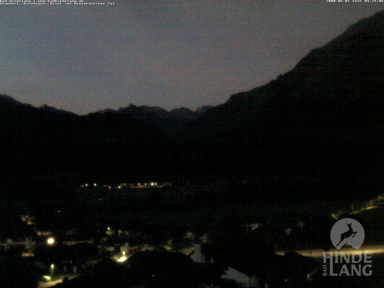 Archiv Foto Webcam Kirchturmblick Richtung Hintersteiner Tal