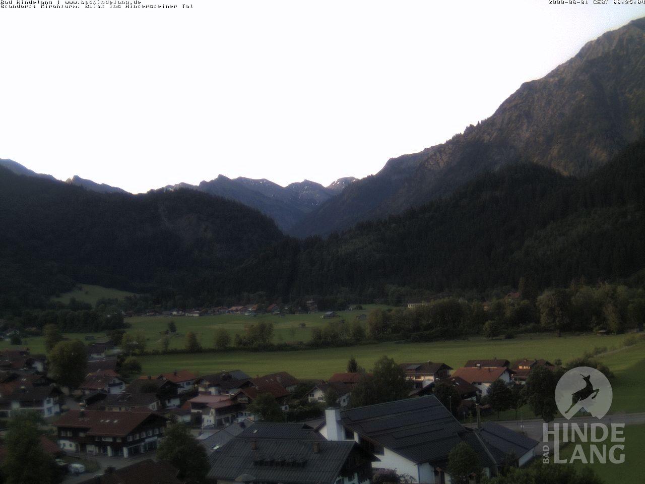 Archiv Foto Webcam Kirchturmblick Richtung Hintersteiner Tal