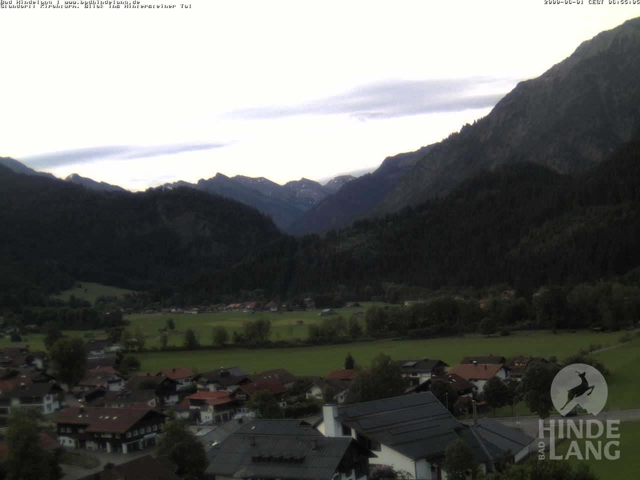 Archiv Foto Webcam Kirchturmblick Richtung Hintersteiner Tal