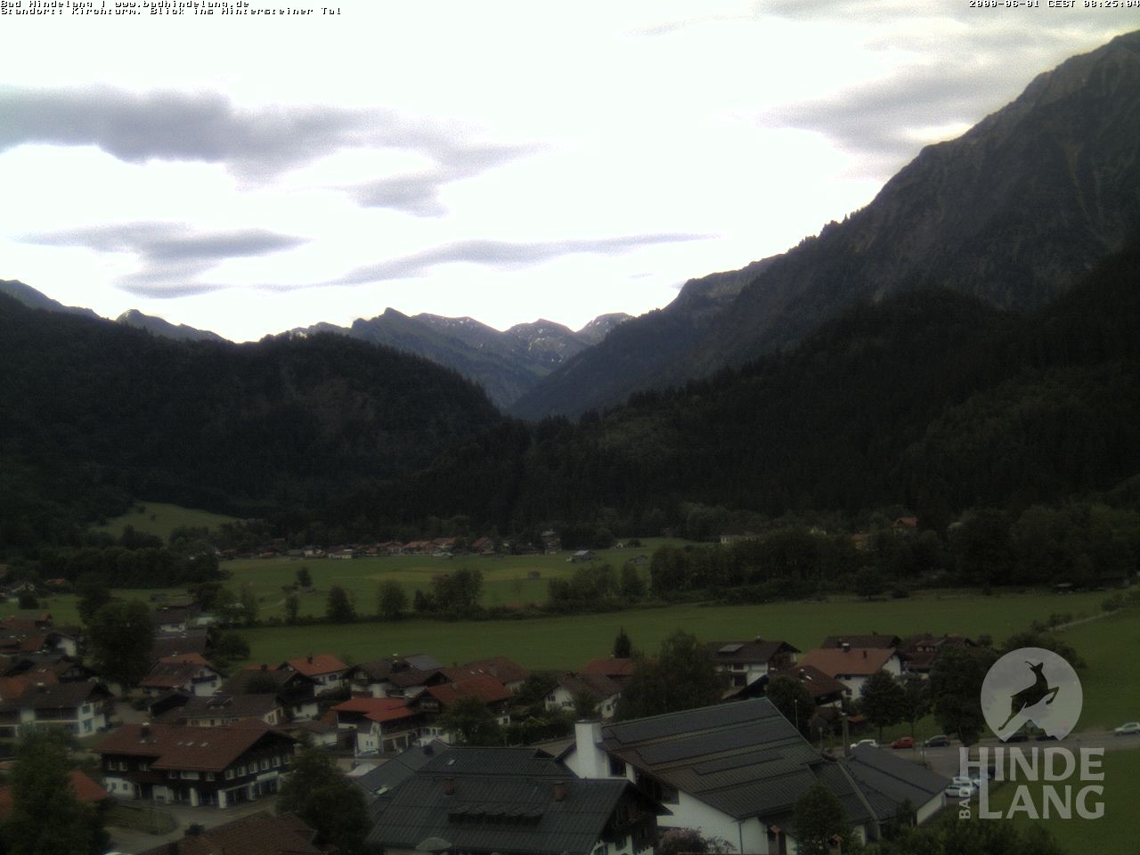 Archiv Foto Webcam Kirchturmblick Richtung Hintersteiner Tal