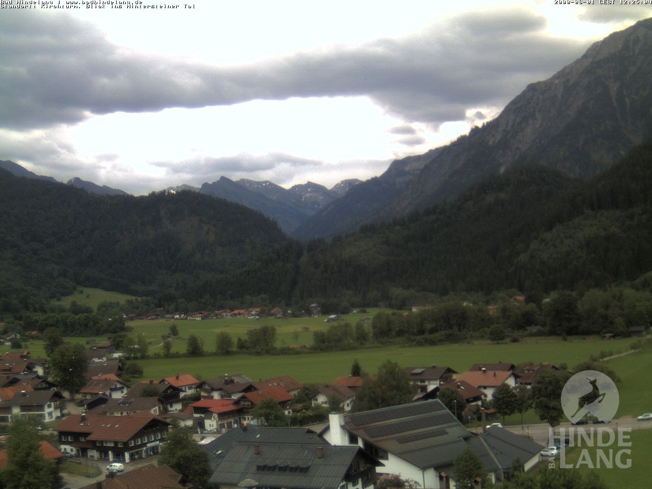 Archiv Foto Webcam Kirchturmblick Richtung Hintersteiner Tal