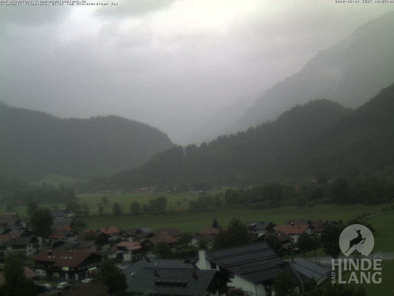 Archiv Foto Webcam Kirchturmblick Richtung Hintersteiner Tal