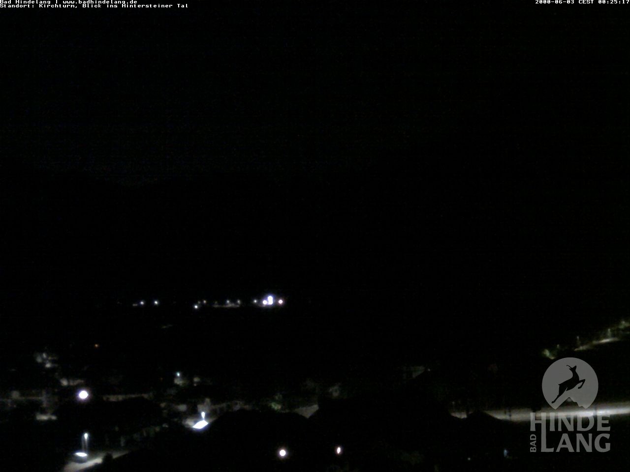Archiv Foto Webcam Kirchturmblick Richtung Hintersteiner Tal
