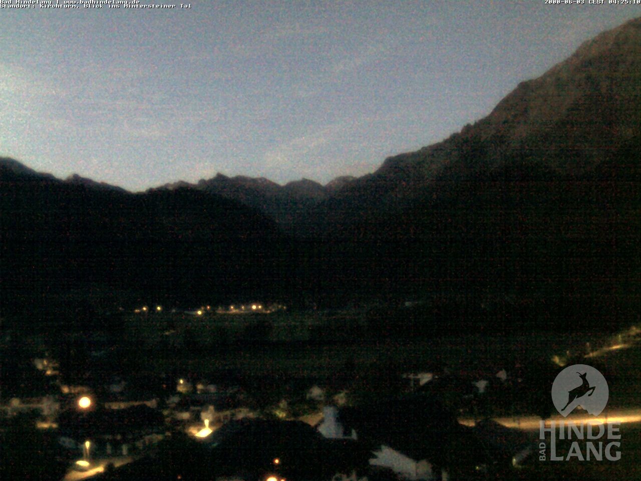 Archiv Foto Webcam Kirchturmblick Richtung Hintersteiner Tal