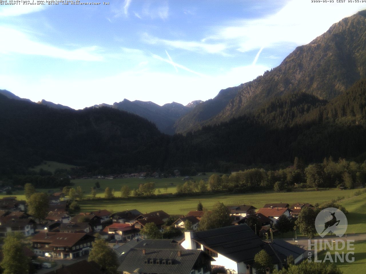 Archiv Foto Webcam Kirchturmblick Richtung Hintersteiner Tal
