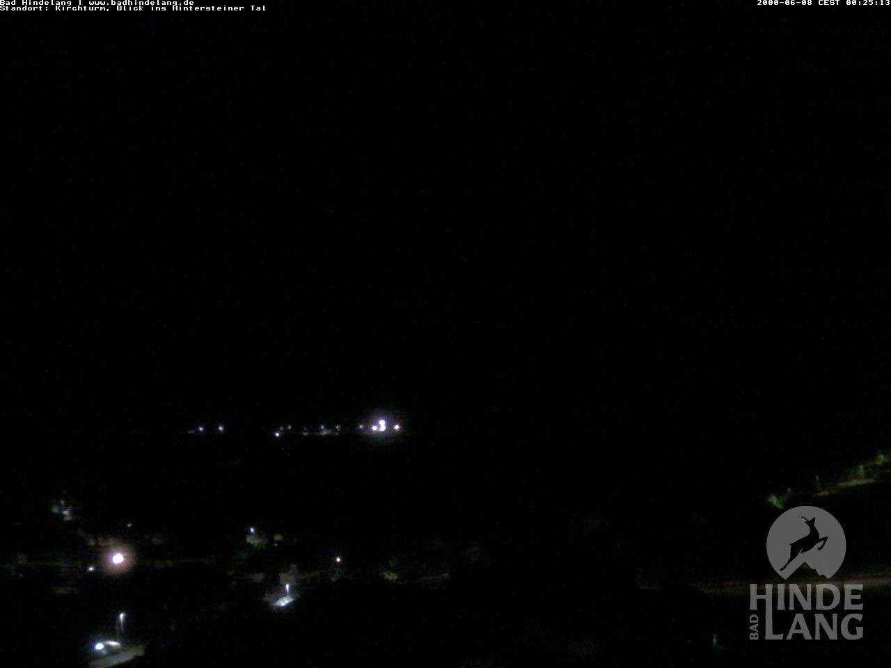 Archiv Foto Webcam Kirchturmblick Richtung Hintersteiner Tal
