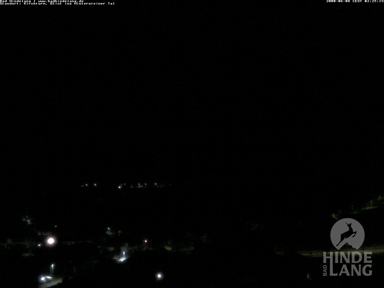 Archiv Foto Webcam Kirchturmblick Richtung Hintersteiner Tal