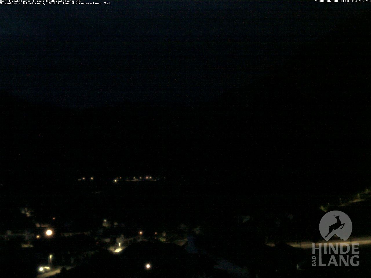Archiv Foto Webcam Kirchturmblick Richtung Hintersteiner Tal
